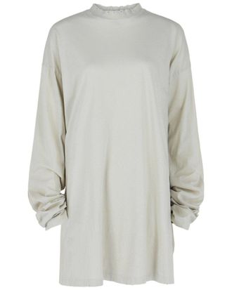 Balenciaga Long Sleeve Oversized Distressed T-Shirt
