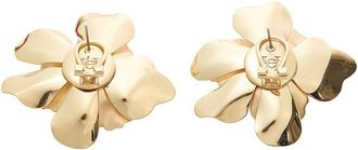 Carolina Herrera Cz Flower Stud Earrings