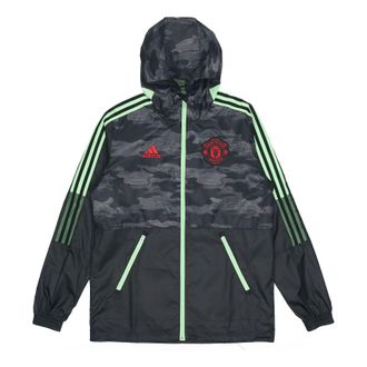 adidas Manchester United Football Leisure Sports Hooded Jacket Black GQ2534