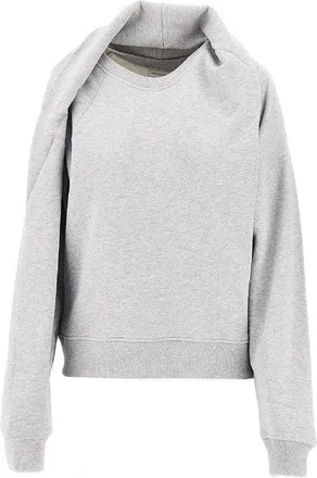 Dries Van Noten Draped crewneck sweatshirt Woman XS