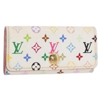 Louis Vuitton Pre-owned Accessories, female, White, Size: ONE SIZE Pre-owned Canvas Key Holder