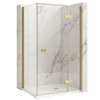 Rea Rea - Cabina De Ducha Atlas 120x100 Brush Gold Right