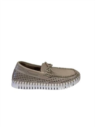 Ilse Jacobsen Womens Tulip Metallic Loafers In Silver