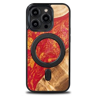OEM Custodia Bewood Unique Per Iphone 15 Pro - Neons - Parigi Con Magsafe