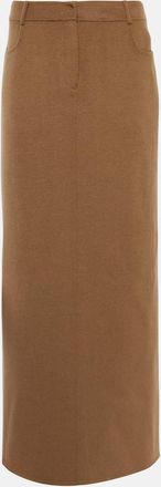 Frankie Shop Malvo wool-blend maxi skirt