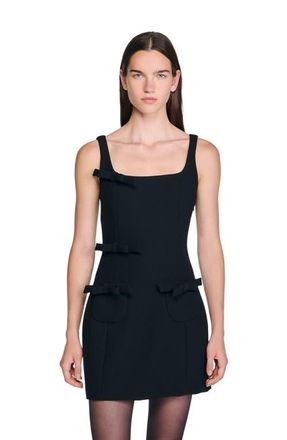Sandro Short dress with bows in Black at Nordstrom, Size 38 Eu