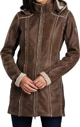 K&uuml;hl Dani Sherpa Trench Jacket In Oak
