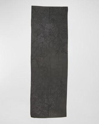 Alexander McQueen Blossom Jacquard Silk Stole