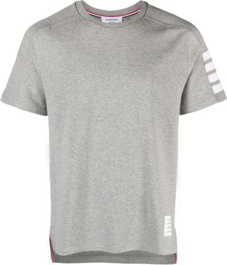 Thom Browne Grey 4Bar Logo T-shirt