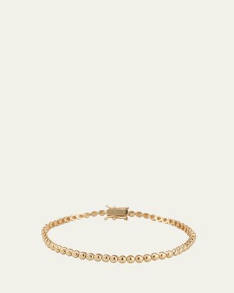 Jennifer Meyer 18k Mini Bezel Tennis Bracelet