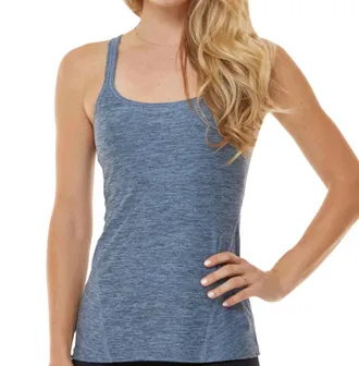 Shape Active Xx Tank Top With Built In Bra In Blue