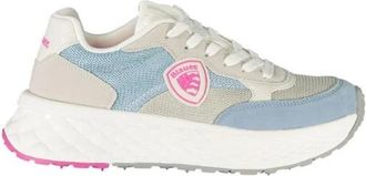 Blauer Dynamische Street Style Sneakers met Verwijderbare Binnenzool - Dames - Sneakers - Veelkleurig - 38 EU - Schoenen