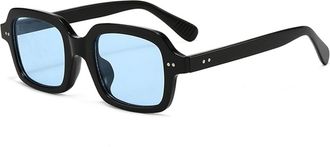 Generic Square Frame Polarized Sunglasses For Men And Women Outdoor Commuting Beach Vacation Shopping Photography Sun Glasses(Blue)