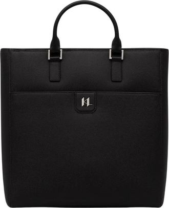 Karl Lagerfeld K/Monogram Laptoptas - Heren - Shoppers - Zwart - ONE Size - Leer - Tassen
