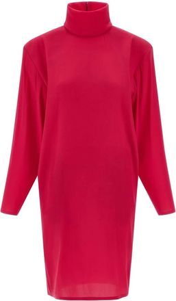 Saint Laurent Kleedjes, Dames, Rood, 2Xs, Structured Shoulder Dress