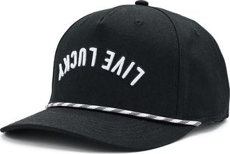 Black Clover Upside Down Luck 14 Adjustable Hat Baseball Caps Black, Cotton