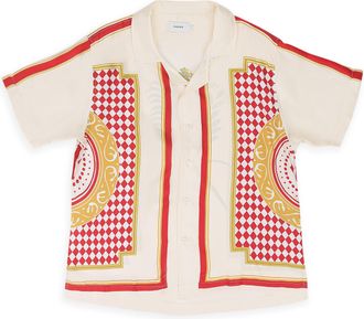 Rhude CREAM CASINO BUTTON-DOWN SHIRT