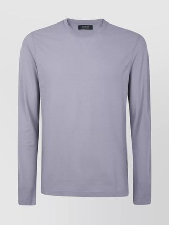 Zanone long-sleeve cotton t-shirt