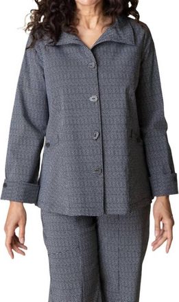 Habitat Power Stretch Modern Geo Easy Swing Jacket In Black And White