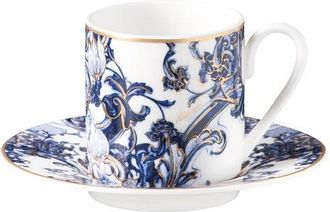 Roberto Cavalli Coffee Cup & Saucer with Luxury Box in Azulejos at Nordstrom