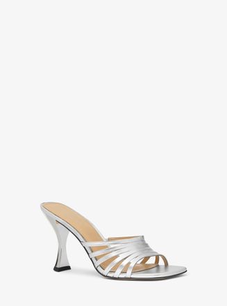 Michael Kors Haisley Metallic Leather Sandal