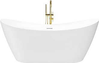 Rea Ba&ntilde;era De Pie Rea Ferrano Slim 170 White With Black Plug Cap