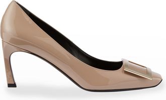 Roger Vivier Belle Patent Buckle Pumps