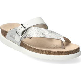 Mephisto Helen Mix Toe Loop Sandal in Grey/silver at Nordstrom Rack, Size 12