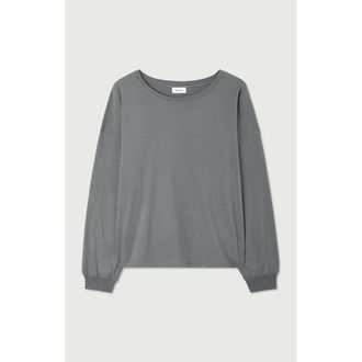 American Vintage T-shirt met ronde hals en lange mouwen VUPAVILLE