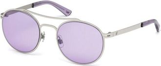 Web Eyewear WE0172 16Y Mens Sunglasses Silver Size 52