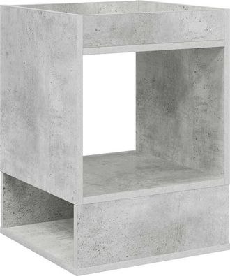 vidaXL Mesa Auxiliar 2 Uds. Gris Concreto 40 X 40 X 56 Cm Vidaxl