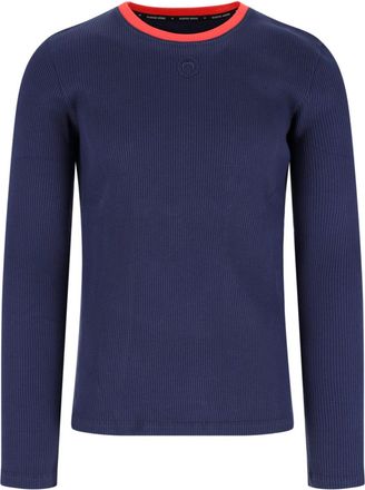 Marine Serre Ribbed Long-Sleeve Shirt