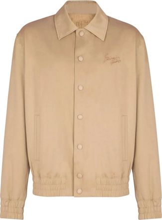 Balmain Bomber in tela - Toni neutri