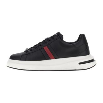 Guess Elba Sneaker - Heren - Schoenen - Zwart - Maat: 41 EU Leer