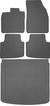 OEM Skoda Enyaq Crossover A Partir De Abril De 2021. Juego De Alfombrillas De Goma Para Coche Y Alfombrilla Para Maletero