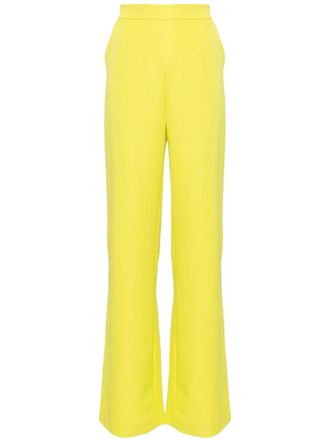 Saiid Kobeisy high-rise straight-leg pants - Green