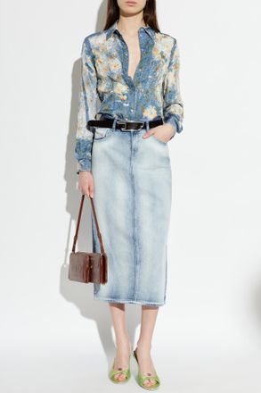 Diesel Denim Skirt DE-SKYE-FSI, Womens, Blue