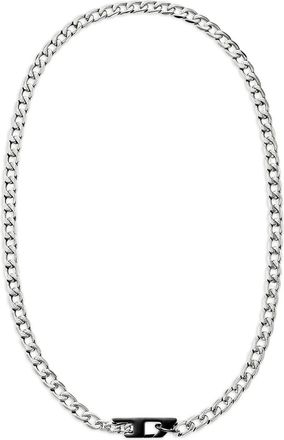 Diesel D-logo chain necklace - Silver