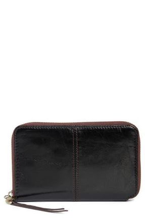 Hobo Rave Leather Wallet in Black at Nordstrom Rack