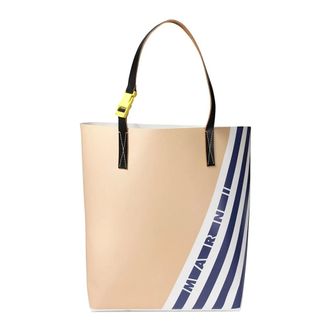 Marni Tote Bags, female, Beige, Size: ONE SIZE Borsa