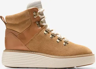 Cole Haan Womens &Oslash;riginal Grand Max Platform Waterproof Hiking Boots - Brown Size 10.5