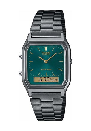 Casio Womens AQ-230EGG-3AEF Collection Watch - Grey Stainless Steel - One Size