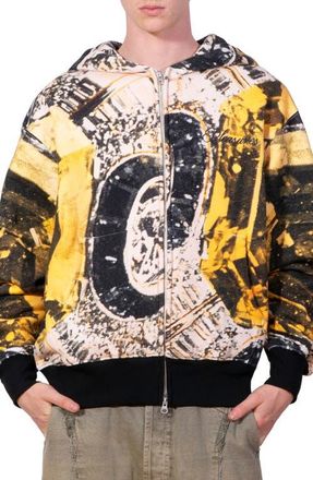 Pleasures x Richard Bernstein Radiance Zip Hoodie in Natural at Nordstrom, Size Xx-Large