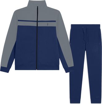 Freddy Tuta Uomo con Collo Alto e Zip design a Blocchi di Colore