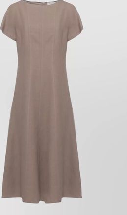 Antonelli sleeveless crewneck flared-hem midi dress