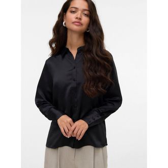 Vero Moda Hemd met lange mouwen, satijnglans