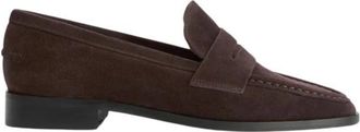 ATP Atelier Walnoot Su&egrave;de Loafer Schoen - Dames - Loafers - Bruin - 40 EU - Su&egrave;de - Schoenen