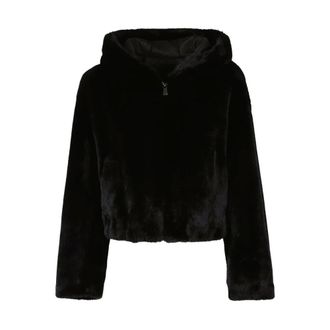 Pinko Pinko, Jassen, Dames, Zwart, XS, Nepbont, Nepbont & Shearling Jassen