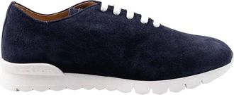 Kiton Ksz 10 Sneakers - Heren - Sneakers - Blauw - 42 1/2 EU - Wol - Schoenen