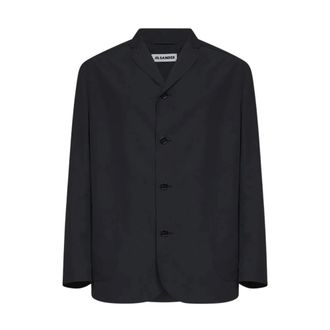 Jil Sander Chaqueta Boxy de un solo bot&oacute;n - Jackets - Hombre - Negro - L